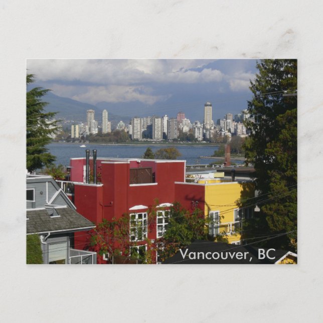 Carte Postale Skyline, Vancouver (Colombie-Britannique) (Devant)