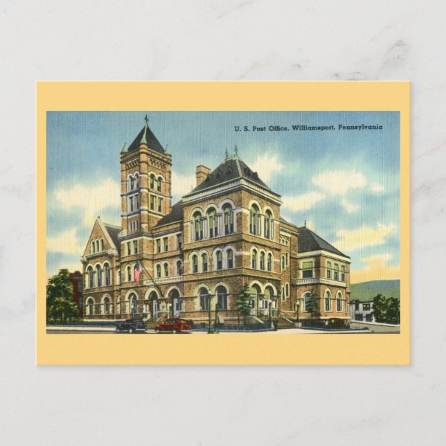 Carte Postale Skyline vintage De Harbour, Buffalo NY (Devant)
