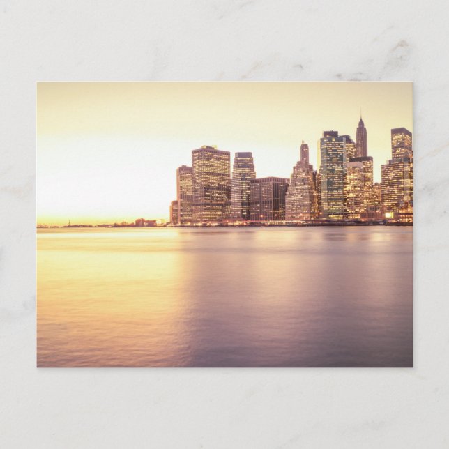 Carte Postale Skyscraper Skyline - New York City Sunset (Devant)