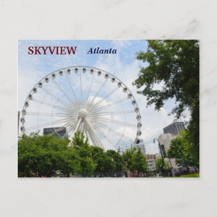 Carte Postale Skyview Ferris Wheel Atlanta, Géorgie