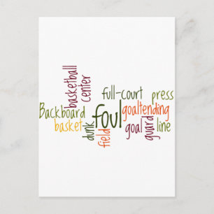 Carte Postale Slam Dunk Dreams : Basketball - Jeu des Champions