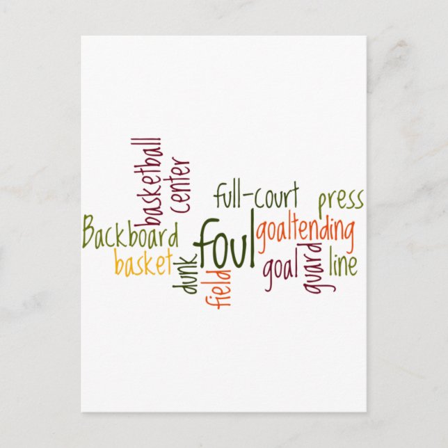 Carte Postale Slam Dunk Dreams : Basketball - Jeu des Champions (Devant)