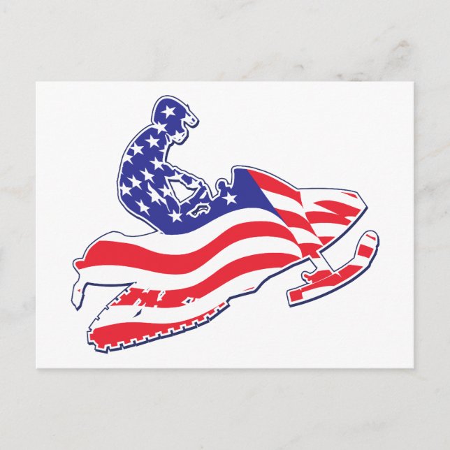 Carte Postale Sledder patriotique (Devant)