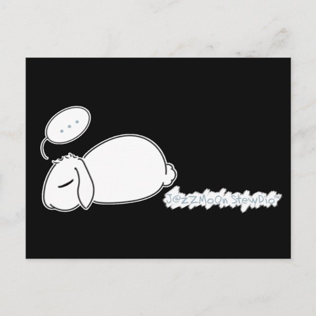 Carte postale Sleepy Bunny Stewie (Devant)