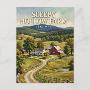 Carte Postale Sleepy Hollow Farm Pomfret Vermont