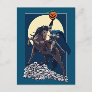 Carte Postale Sleepy Hollow Horseman sans tête   Halloween