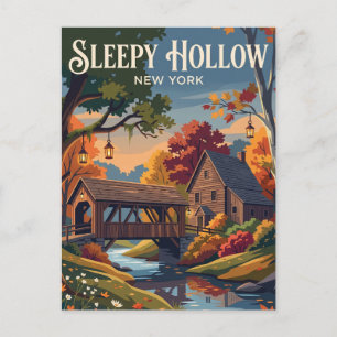 Carte Postale Sleepy Hollow, New York, États-Unis États-Unis
