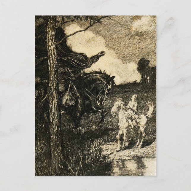 Carte Postale Sleepy Hollow : Un Horseman de grandes dimensions (Devant)