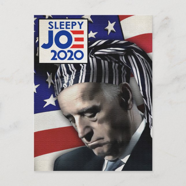 Carte postale Sleepy Joe Biden 2020 (Devant)