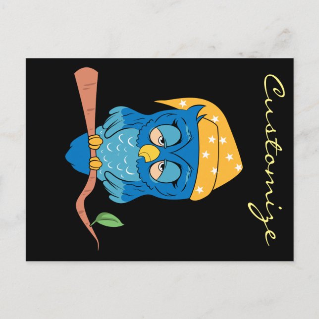 Carte Postale Sleepy Owl Thunder_Cove (Devant)