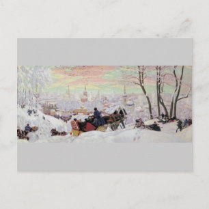 Carte Postale Sleigh Ride Russe