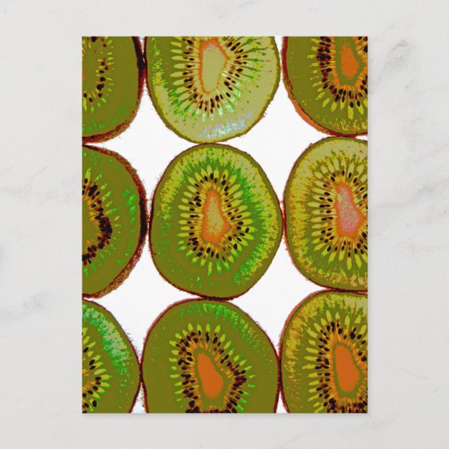 Carte Postale Slices Kiwi (Devant)