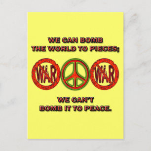 CARTE POSTALE SLOGAN ANTIGUERRE