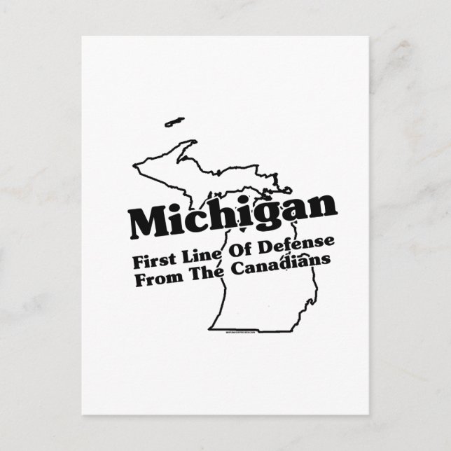 Carte Postale Slogan de l'État du Michigan (Devant)