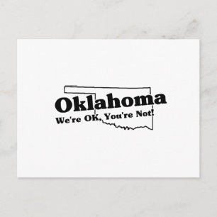 Carte Postale Slogan d'État de l'Oklahoma