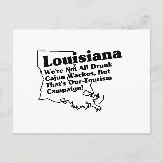 Carte Postale Slogan d'État de Louisiane (Devant)