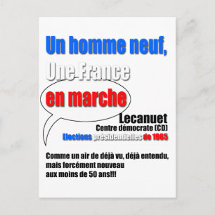 Carte Postale Slogan En Marche