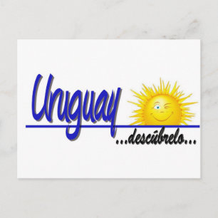 Carte Postale slogan Uruguay sol