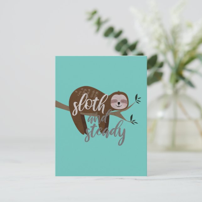 Carte Postale Sloth et Steady (Debout devant)