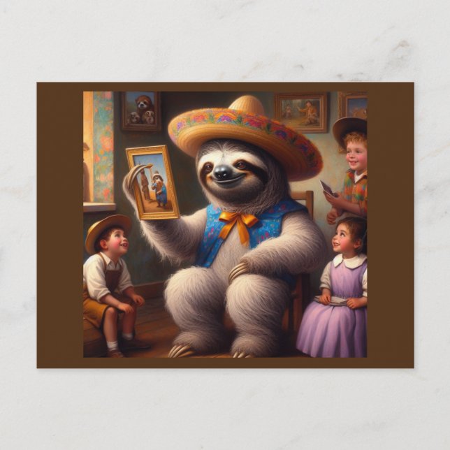 Carte Postale Sloth Grand-pa (Devant)