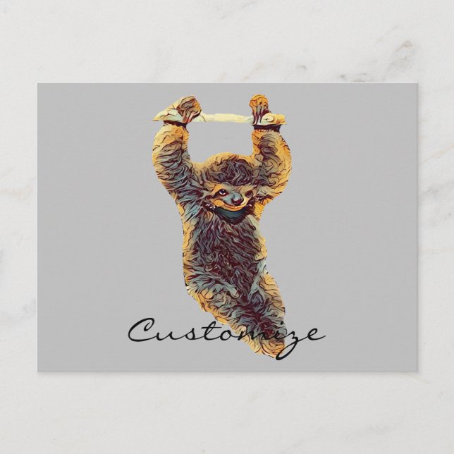 Carte Postale Sloth Hanging Out Thunder_Cove (Devant)