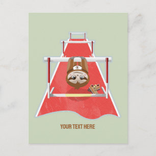 Carte Postale Sloth Hurdles course atheletics
