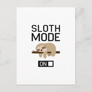 Carte Postale Sloth Mode On