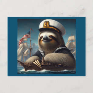 Carte Postale Sloth Sailor
