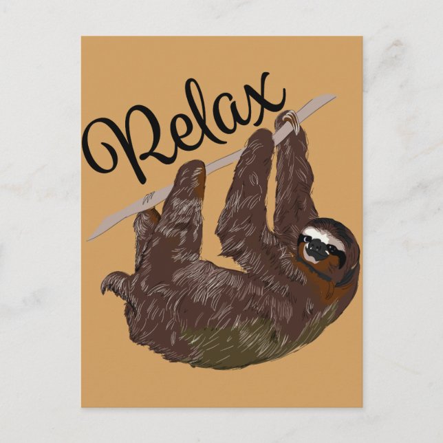 Carte Postale Sloth Says (Devant)