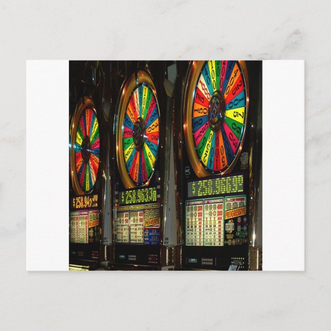 Carte Postale SLOTS Las VEGAS (Devant)