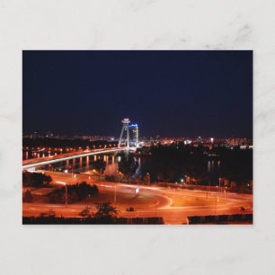 Carte Postale Slovaquie - Bratislava - Le Pont De Nuit