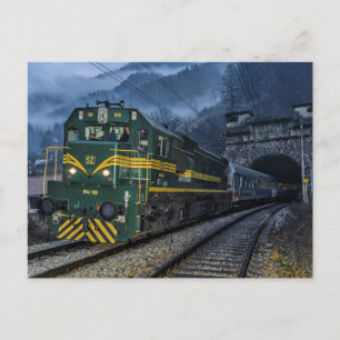 Carte Postale Slovénie / Autriche : Diesel au tunnel frontalier.