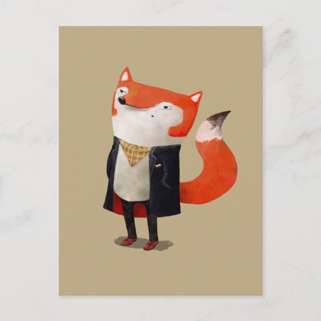 Carte Postale Smart Fox (Devant)