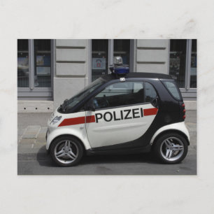 Carte Postale Smart Polizei Auto