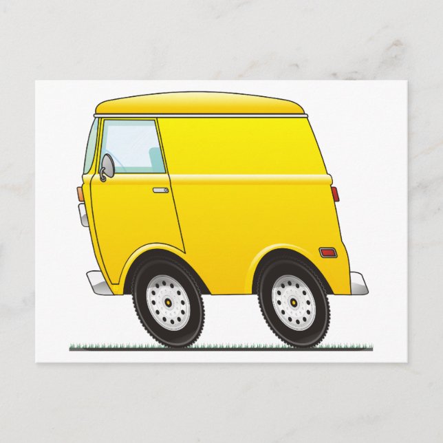Carte Postale Smart Van Yellow (Devant)