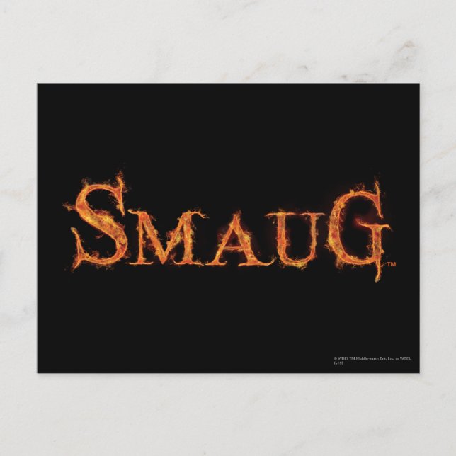 Carte Postale SMAUG™ Name Graphic (Devant)