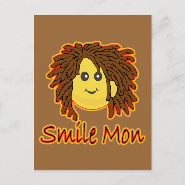 Carte Postale Smile Mon Feu Rasta Visage (Devant)