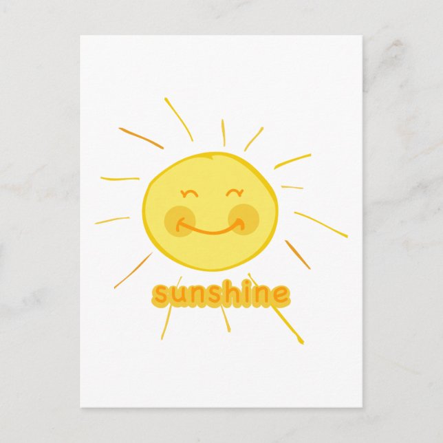 Carte Postale Smiley Sunshine (Devant)