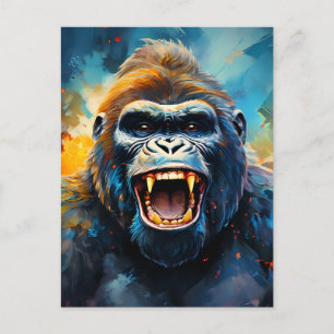 Carte Postale Smiling gorilla