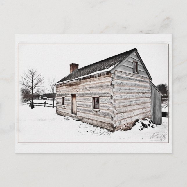 Carte Postale Smith Log Home, Palmyra, New York (Devant)