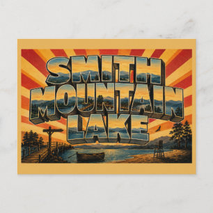 Carte Postale Smith Mountain Lake VA Rivage de Blue Ridge Art