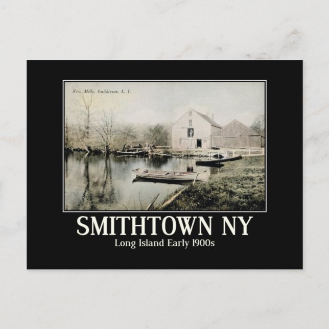Carte Postale Smithtown NY Long Island Vintage inspiré (Devant)