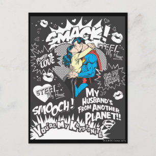 Carte Postale Smooch, Smack - Collage