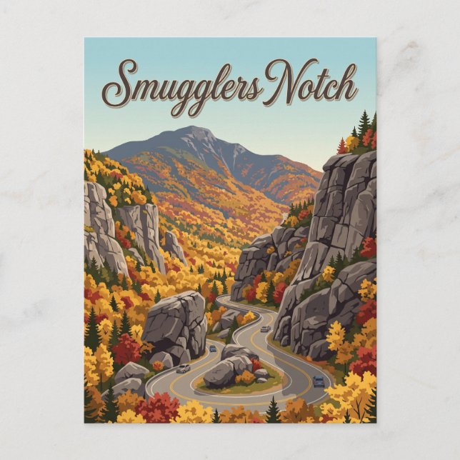 Carte Postale Smugglers Notch Vermont (Devant)