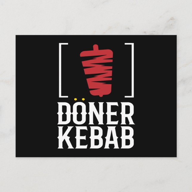 Carte Postale Snack Döner Kebab Kebab Rotisserie (Devant)