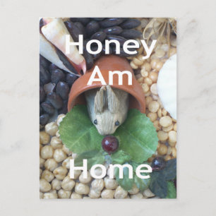 Carte Postale Snacking de lapin mignon