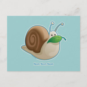 Carte Postale Snail de Kawaii