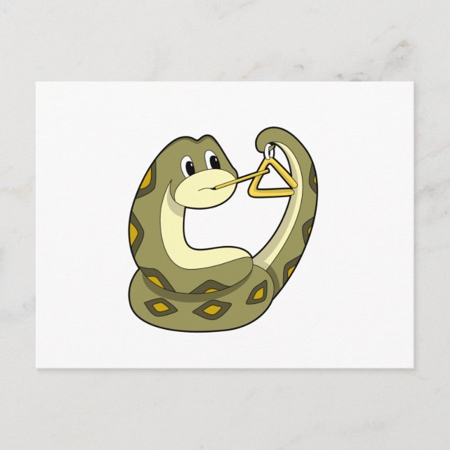Carte Postale Snake à Music avec Triangle.PNG (Devant)