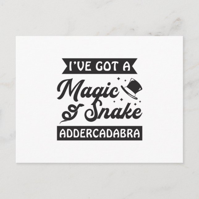 Carte Postale Snake Amoureux des animaux Reptile Snakers Cobra P (Devant)