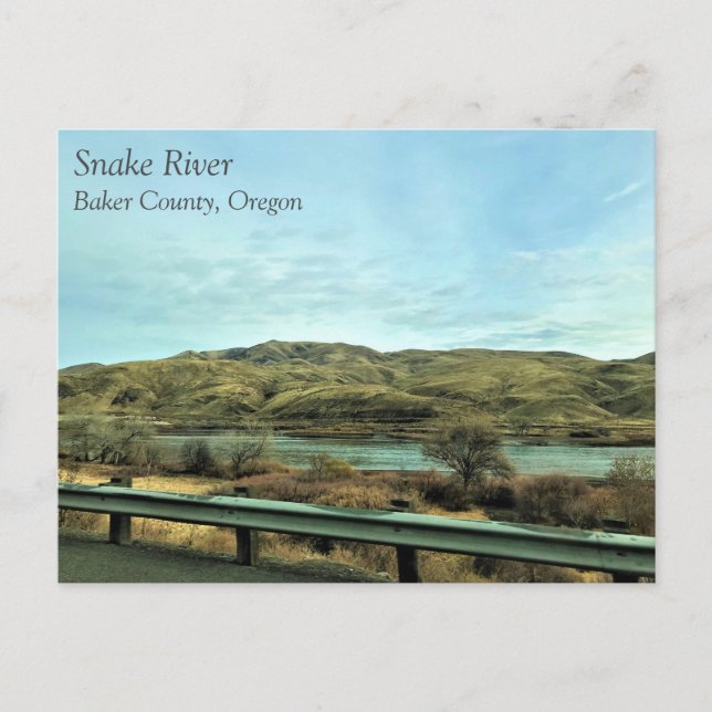 Carte Postale Snake River, comté de Baker, Oregon (Devant)